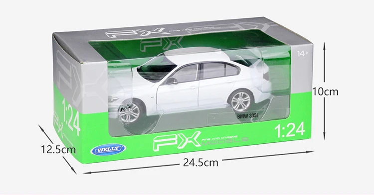 WELLY 1:24 Масштаб литья под давлением модель симулятора автомобиля BMW 335i/535i классический автомобиль металлический сплав игрушечный автомобиль для мальчика Детская Подарочная коллекция