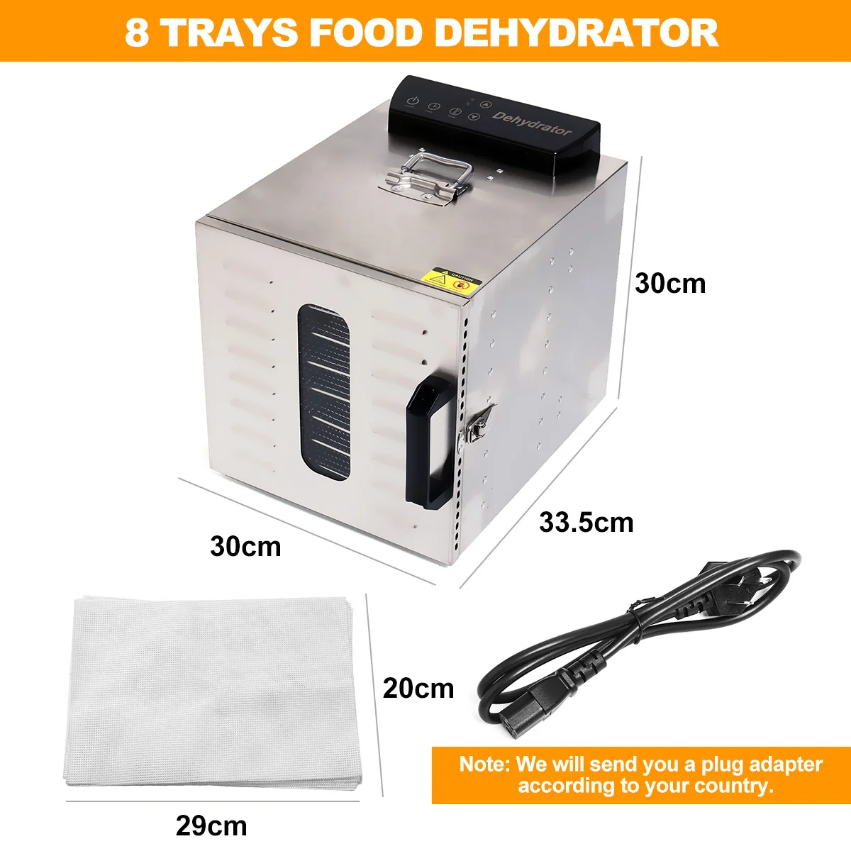 Iagreea Food Dehydrator Machine 8 Trays Food - Temu