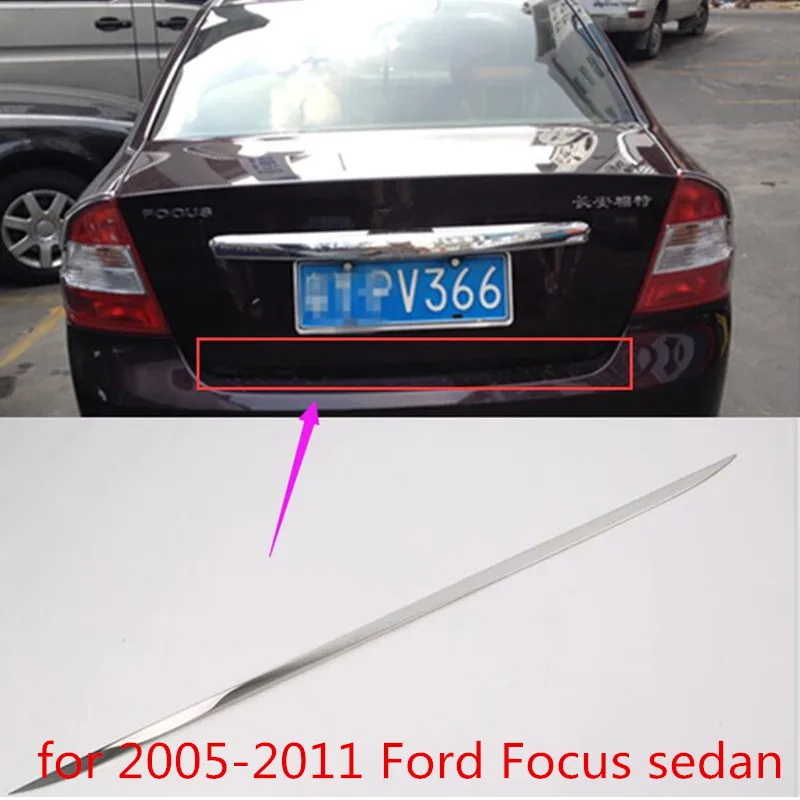 Для 2005 2011 Ford Focus sedan Нержавеющая Задняя Крышка багажника двери края литья полосы