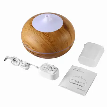 

OUTAD Colorful LED Wood Ultrasonic Aromatherapy Machine Ultrasonic Aroma Diffuser Humidifier Aroma Therapy Dome Cover 300ml