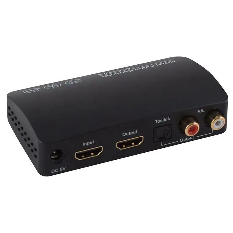 4K x 2K 3D HDMI к HDMI Оптический SPDIF+ 3,5 мм стерео аудио экстрактор конвертер для Blue-ray ПК ноутбук Xbox One HDTV
