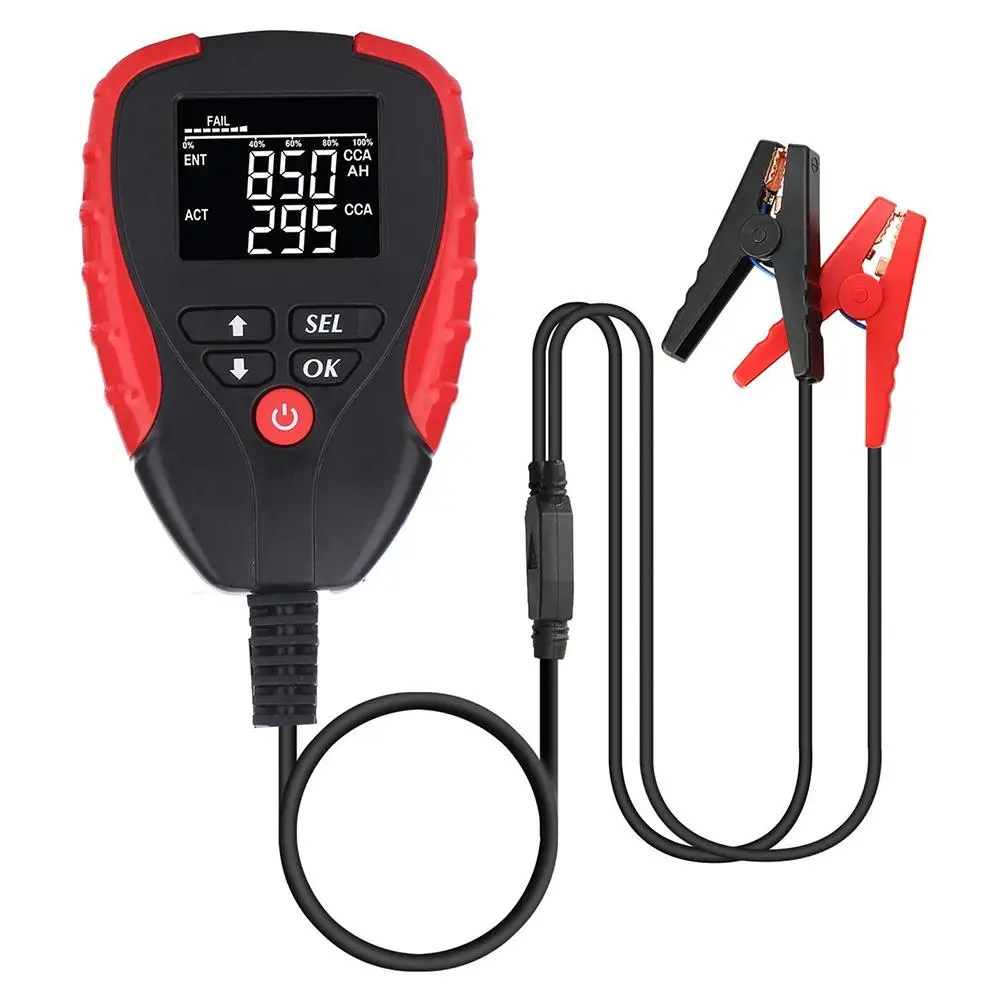 Digital 12V Car Battery Tester With CCA Mode Automotive Battery Electronic Load Battery Meter Analyzer Diagnostic Tool Digital 12V Car Battery Tester With CCA Mode Automotive Battery Electronic Load Battery Meter Analyzer Diagnostic Tool
