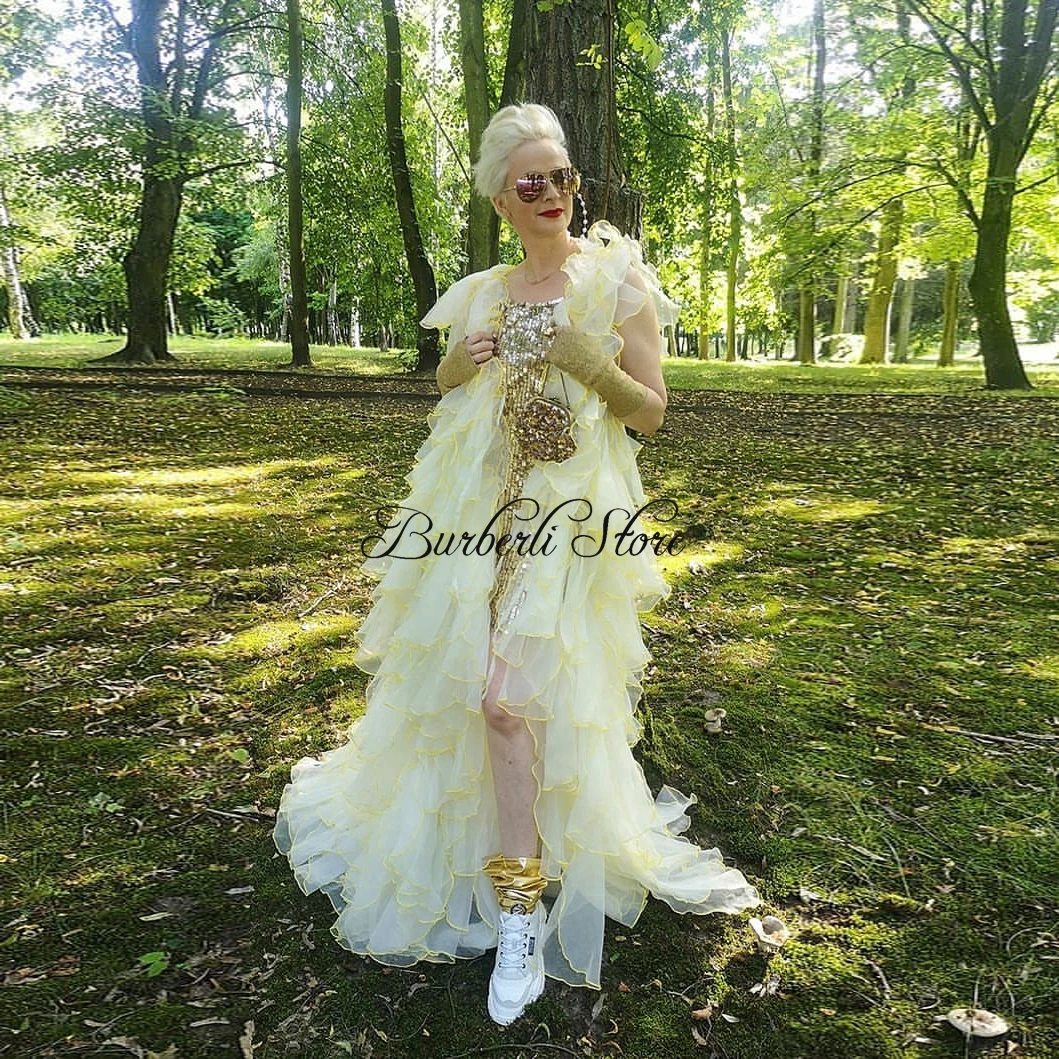 Женская длинная фатиновая куртка