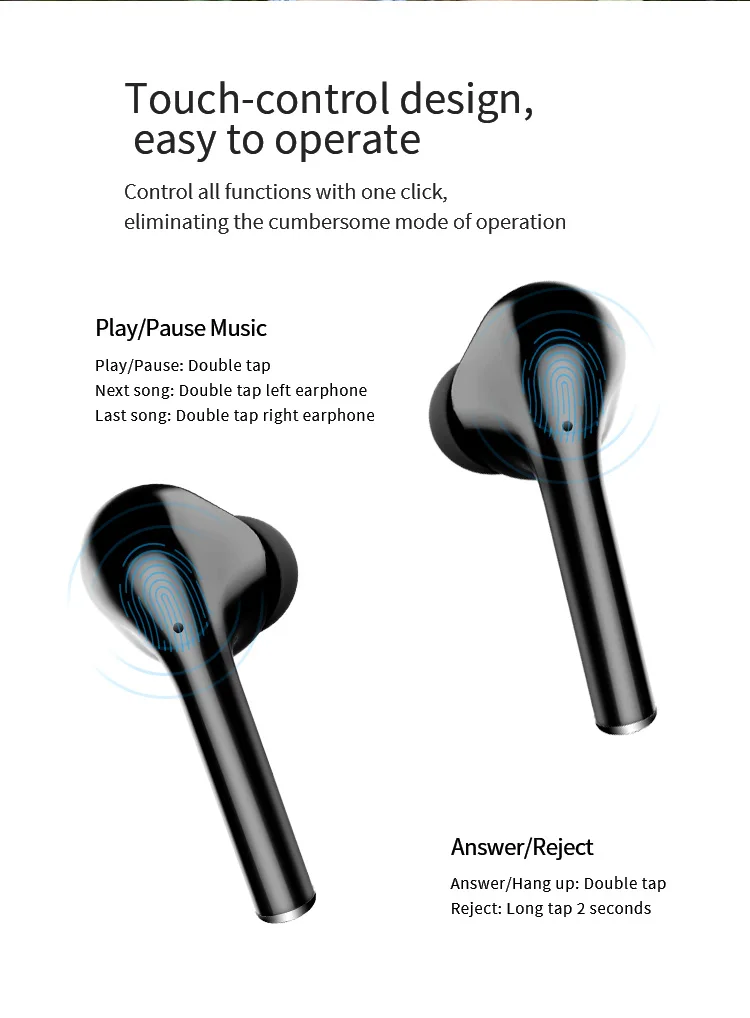 JIGU Tws беспроводные Bluetooth наушники, мини стерео бас наушники, наушники, Спортивная гарнитура с зарядным устройством для iPhone xiaomi Phone