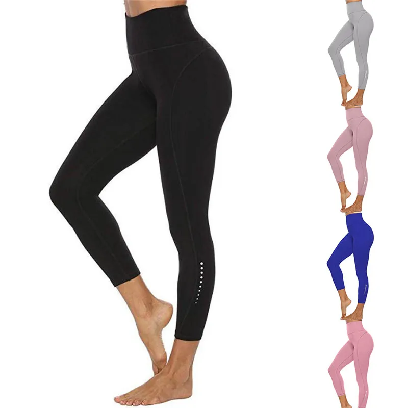 Casual Women Leggings Solid Skinny Capri Pants Fitness Workout High Waist 3/4 Leggings Cropped Pants Casual Women Leggings Solid Skinny Capri Pants Fitness Workout High Waist 3/4 Leggings Cropped Pants
