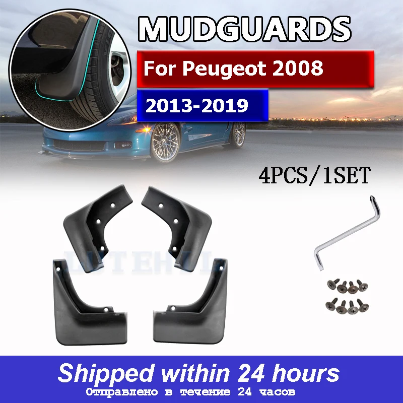 

Car Mud Flaps Splash Guards Auto Mudguards Fender Mudflaps Accessories For Peugeot 2013 2014 2015 2016 2017 2018 2019