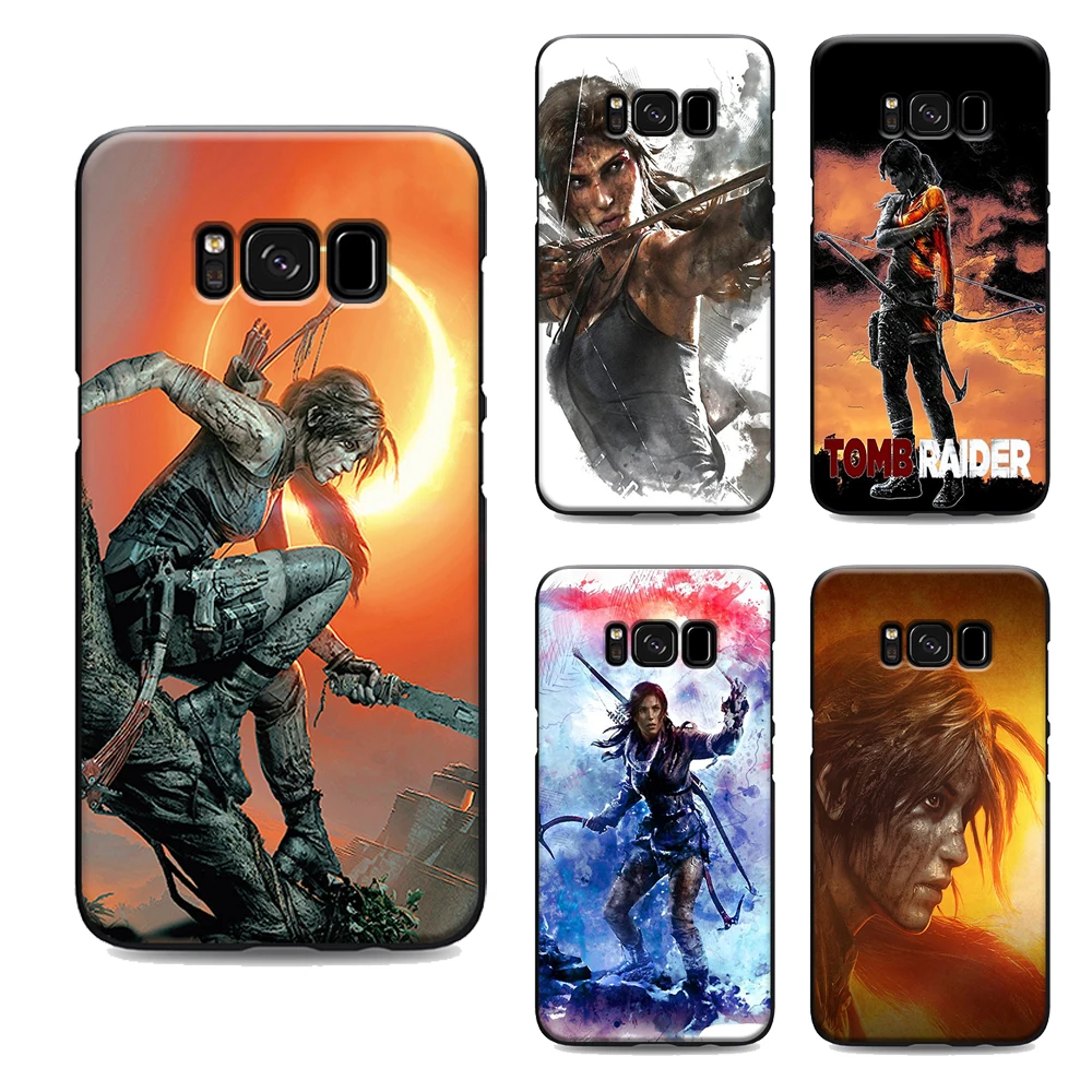 

shadow of the tomb raider phone case for samsung galaxy s7 edge s6 s5 s8 s9 plus best soft Silicone black cover TPU Housing
