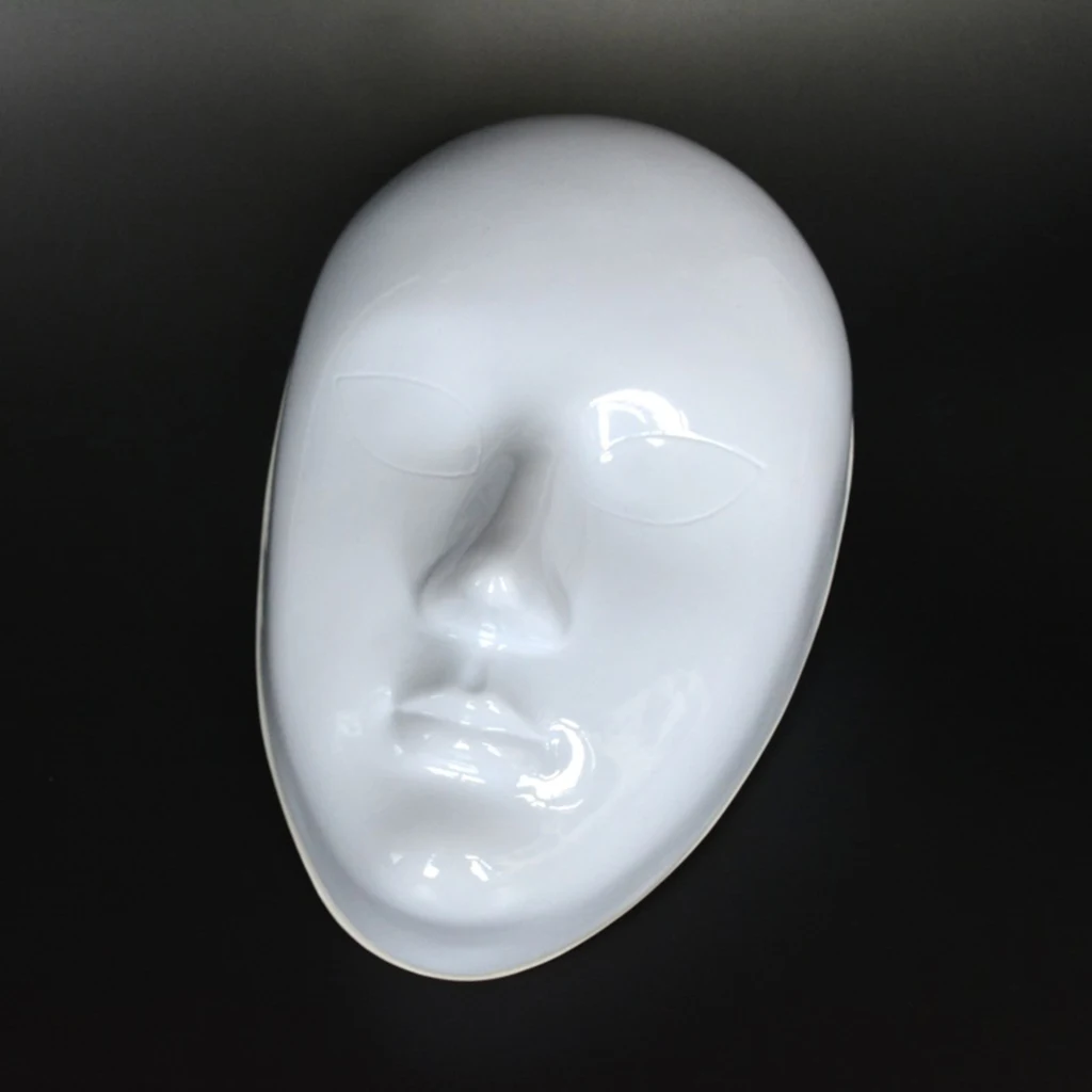 White Blank Mask Masquerade Mask Vintage Design Costume Party Favor