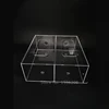Clear Wall Mount Acrylic Double Side Loading Glove Box Dispenser Holder 10" Width x 11" Height x 4" Depth 4