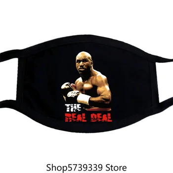 

Evander Holyfield Real Deal Boxing Mask Washable Reusable Mask for Unisex Black