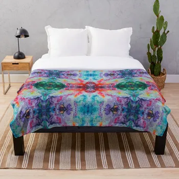 

Elements Spectrum Abstraction Blanket Wool Flannel Plush Blanket Bedspread For office Sherpa Blanket Couch Quilt Cover Travel