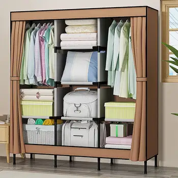 

Dustproof Storage Cabinet Folding Modern Oxford Cloth Wardrobe Closet Bedroom Furniture