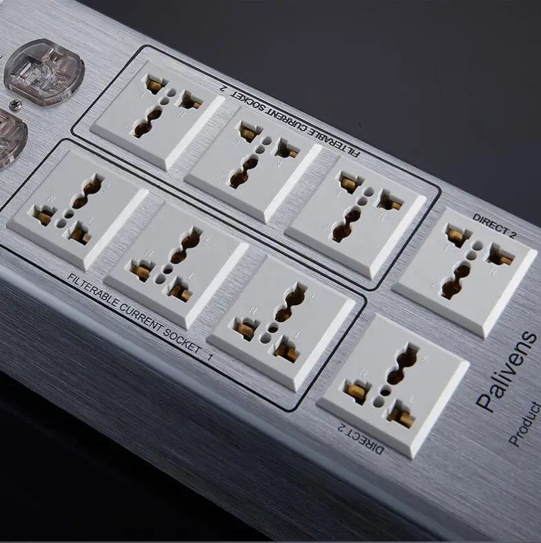 NEW Palivens P20  NEW model 2 road switch 3000W 15A AC power outlet Advanced filter Audio protect filter 6