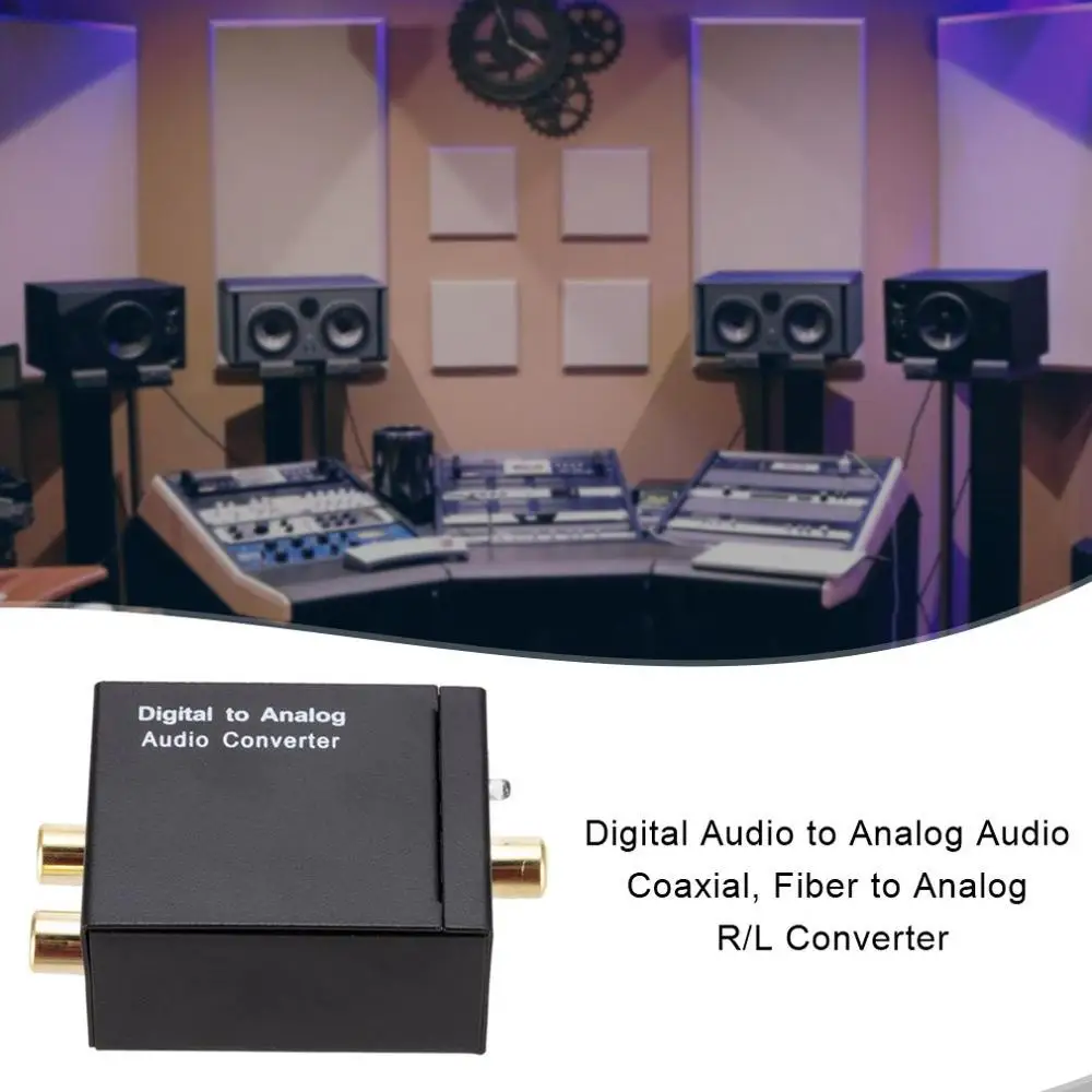 Цифро-аналоговый цифровой аудио-аналоговый аудио коаксиальный волоконно-аналоговый R/L конвертер