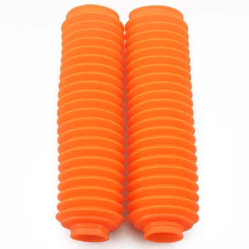 

Orange Front Fork Shock Rubber Dust Cover Anti-Dust Waterproof Gaiters Gator Boot Universal Motocross Off Road Pit Dirt Bike
