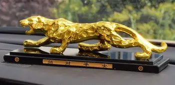 

Crafts decoration Fine Leopard head model porch household crafts men money leopard golden silver animal the leopard