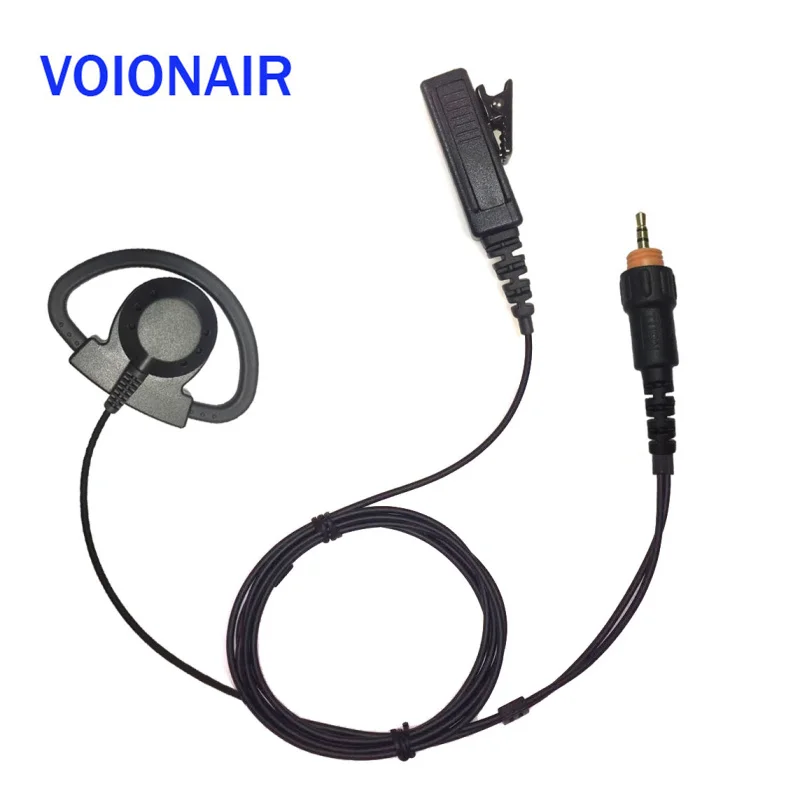 VOIONAIR 10 шт./лот D петля ушной крючок наушник гарнитура PTT микрофон для Motorola CLP1010 CLP1040