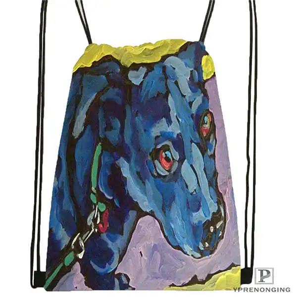 Drawstring Backpack Изготовленная на заказ Ruby Toothy походная сумка на шнурке милый рюкзак для детей(черная спинка) 31x40 см#180531-03-35 - Цвет: Drawstring Backpack