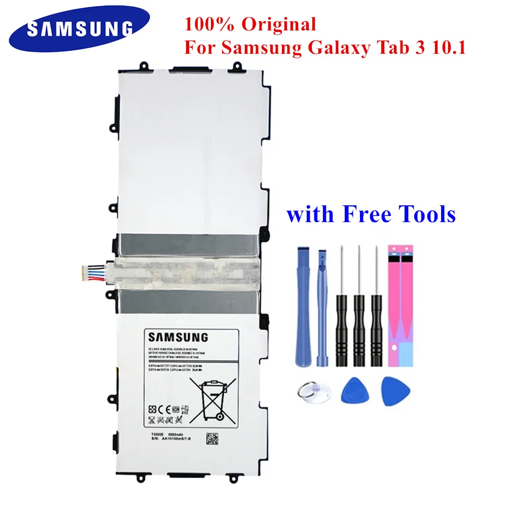 Аккумулятор T4500E для планшета Samsung Galaxy Tab 3 100% оригинал 10 1 дюйма аккумулятор с