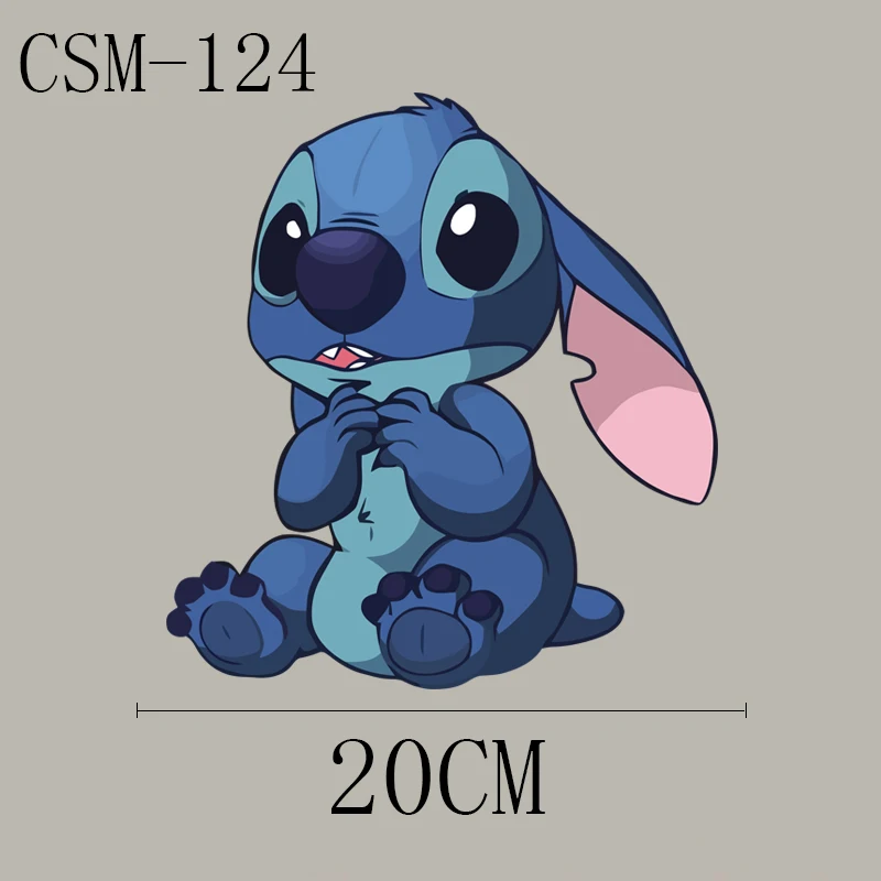 Lilo & Stitch Cartoon Stitch Patch Iron on Heat Transfer Sticker for Women  Kids T-shirt