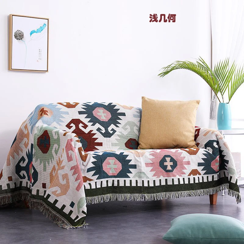 Gewoon bed Vervelend Bohemian Gebreide Draad Deken Op Het Bed Bank Plaid Handdoek Bed Plaid  Tapestry Sprei Tafelkleed Zachte Dekens En Gooit|Deken| - AliExpress