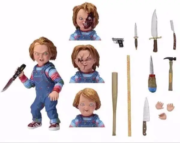 NECA призрак ребенок Чаки призрак ребенок это призрак ребенок Тиффани двойной чехол Мобильная фигурка модель Гараж Комплект