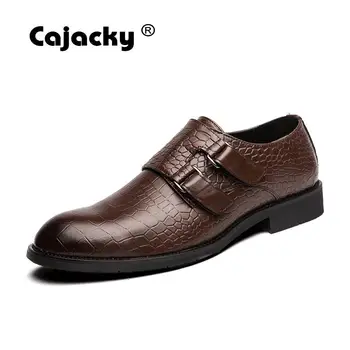 

Cajacky Men Oxfords Big Size 47 46 Men Leather Casual Shoes Male Business Dress Shoes Mens Lazy Shoes High Quality Wedding Shoes