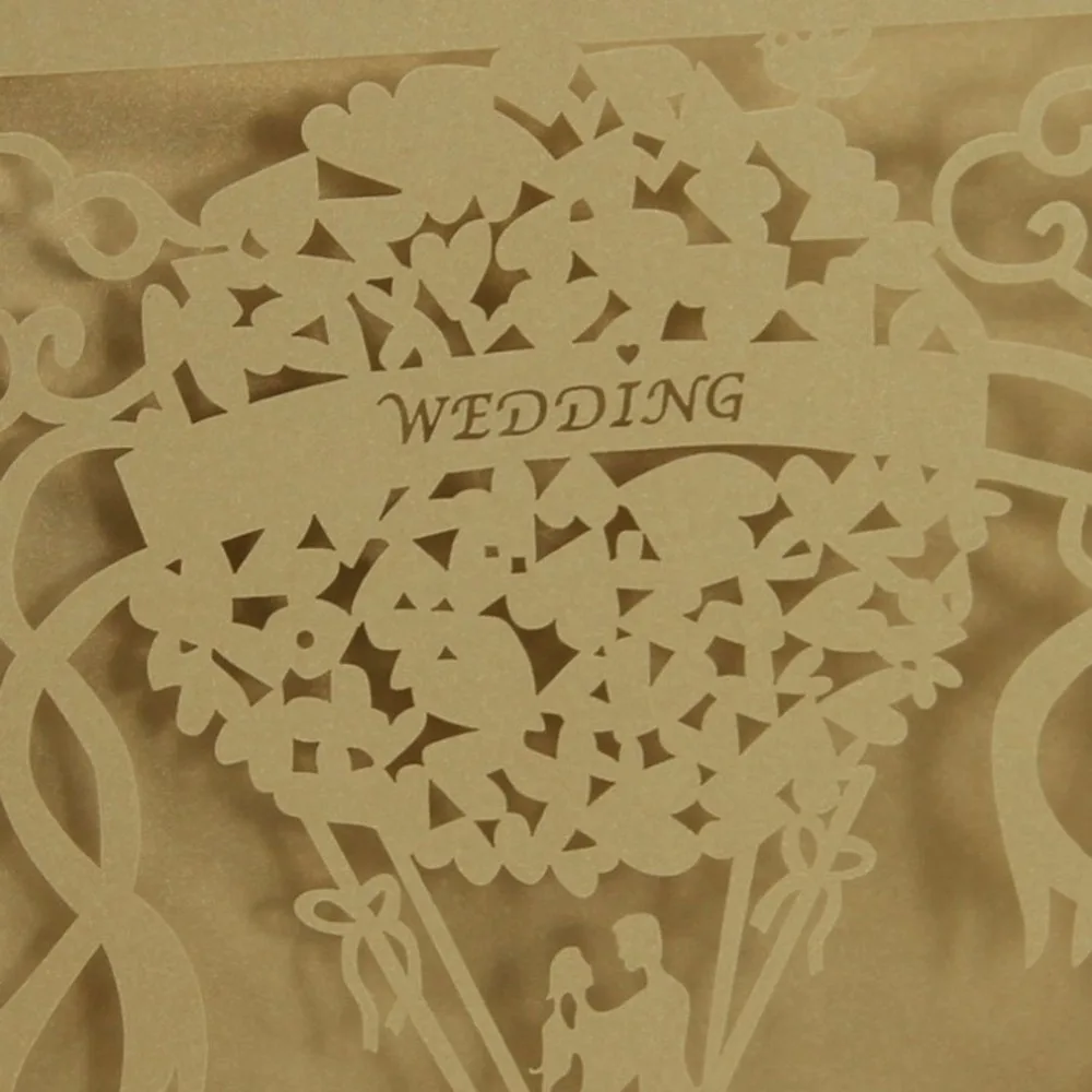  20PCS/SET Beautiful Luxurious Wedding Decoration Supplies Hollow Out Lace Engagement Wedding Party  - 4000439473343