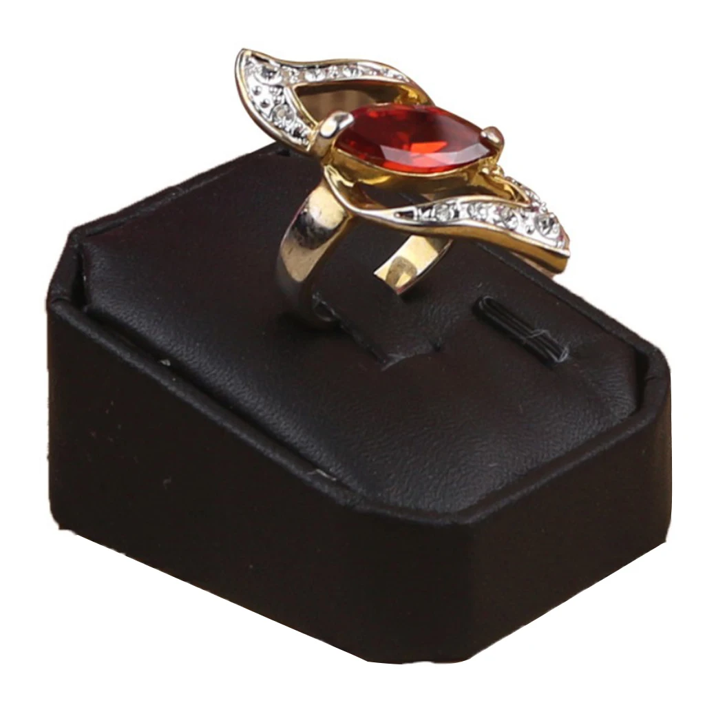 Wedding Earrings Ring Box Jewelry Display Case Gift Boxes PU Leather
