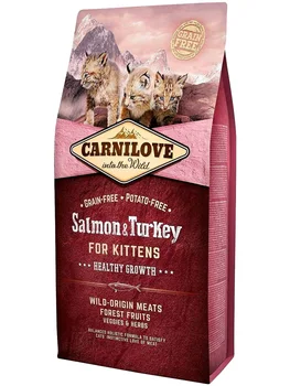 

BRIT BRIT CARNILOVE CAT SALMON & TURKEY FOR KITTENS bezzernovoy for kittens with salmon and turkey