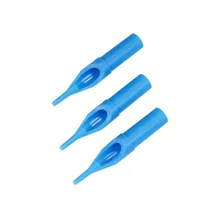 Коробка, 50 шт в наборе, 5R 13R 15R 5F 9F 11F 13F 5D 9D 11D 14D синий по стерильному одноразовому иглу Пластик татуировки наконечник насадки питания