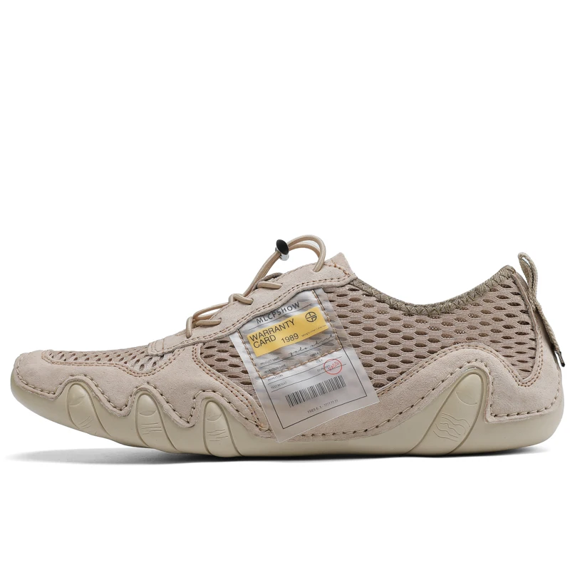 Summer Super Cool Men Loafers Mesh + Suede Leather Casual Shoes Men Octopus Style Flat Man