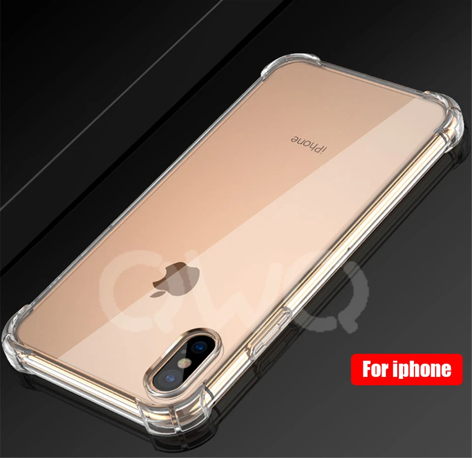 Роскошный мягкий защитный чехол на для айфона телефона apple iphone 11 XR X Pro XS Max 7 8 6 6s plus плюс SE 5S прозрачный противоударный чехол из ТПУ защитная смартфон чехлы