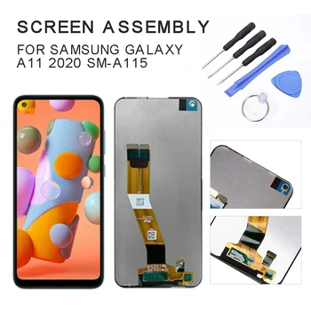 

Fits For Samsung Galaxy A11 2020 SM-A115 Mobile Phone Panels Parts LCD Display Replacement Touch Screen With Tools Accessories