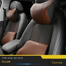 Для Audi Q5 FY автомобильный Стайлинг сиденье поддерживает подголовник шеи отдыха Кожаная подушка внутренние аксессуары