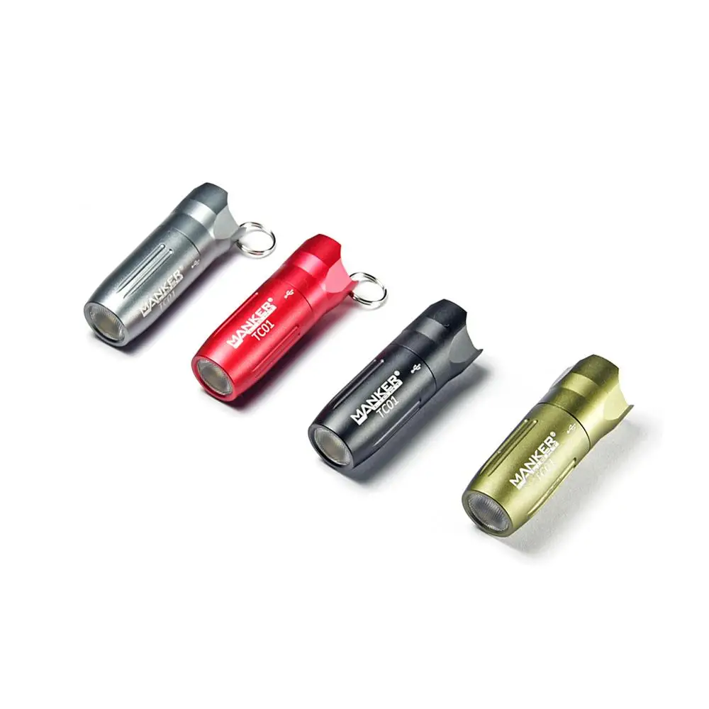 

Manker TC01 Touch Control Torch Keychain Light 120 Lumens CREE XPG3 LED USB Rechargeable Flashlight Pocket EDC Torchlight