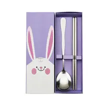 2 шт./компл. практичный дизайн Нержавеющая сталь для детей и взрослых для ложки и палочек столовые приборы удобно столовые приборы для дома