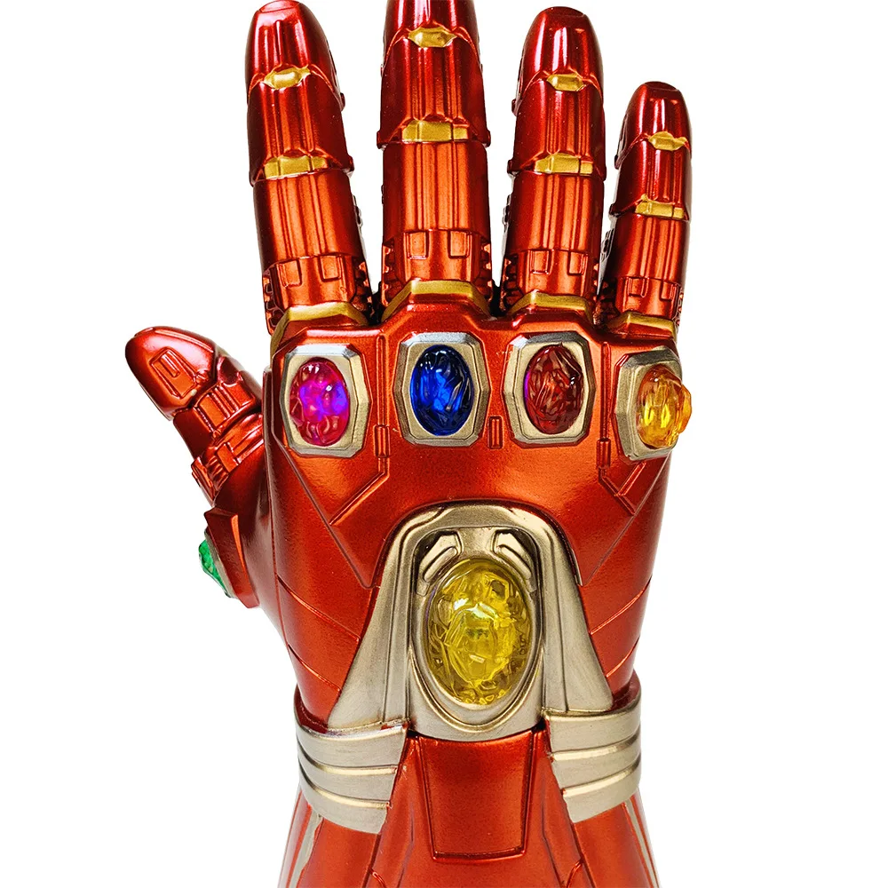 Танос Marvel Infinity Gauntlet супергерой Железный человек перчатки косплей Мстители светодиодный перчатки для детей и взрослых Новинка