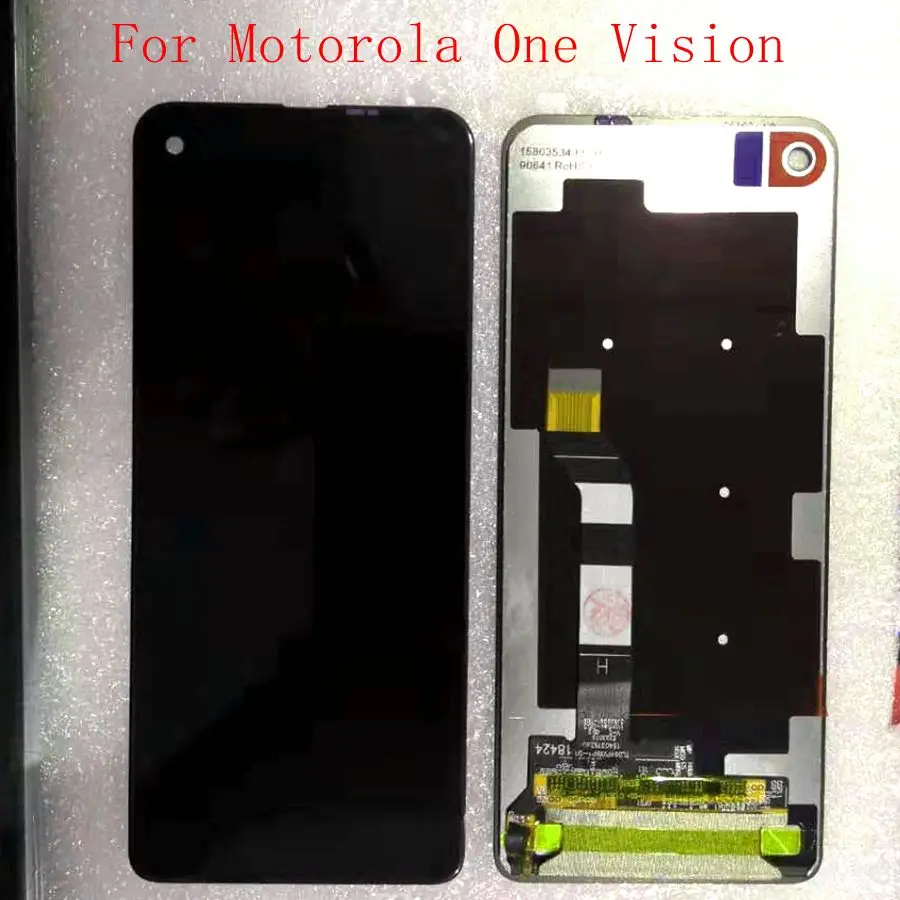 6," для Motorola One Vision xt1970. Xt1970-1 ЖК-дисплей с сенсорным стеклом, дигитайзер в сборе 1080x2520