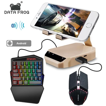 

DataFrog PUBG Mobile Keyboard Mouse Bluetooth Converter With Stand For Android Phone Gamepad