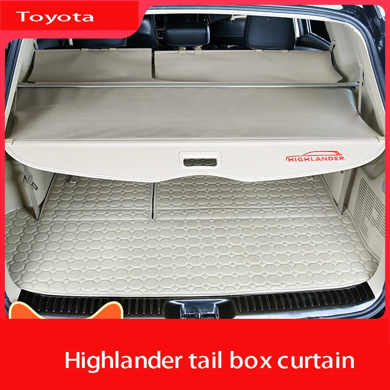 Для Toyota Highlander крышка багажника занавес для получения занавес задний ящик перегородка для Toyota hananda специальный