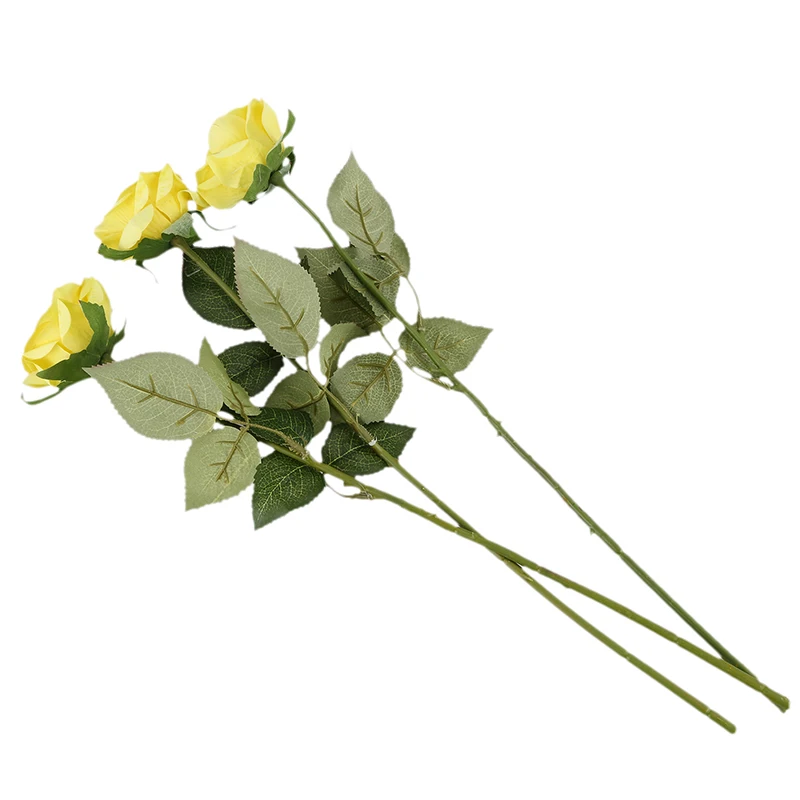 TOP!-10 pcs Latex Real Touch Rose Decor Rose Artificial Flowers Silk Flowers Floral Wedding Bouquet Home Party Design Flowers(Le