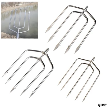 

Stainless Steel Prong Harpoon Fish Fork Fishing Ice Breaker AccessoryTackleTool