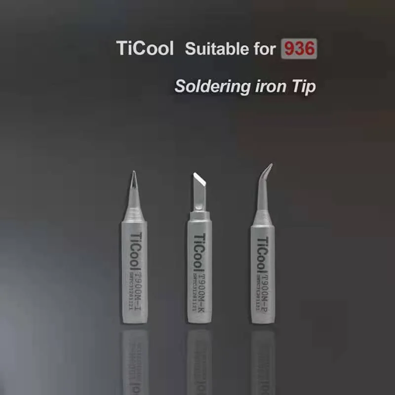 TiCool 936 Universal Flying Wire Soldering Iron Tip Straight Tip Curved Tip Small Knife Tip Is Suitable For Mobile Phone Repair