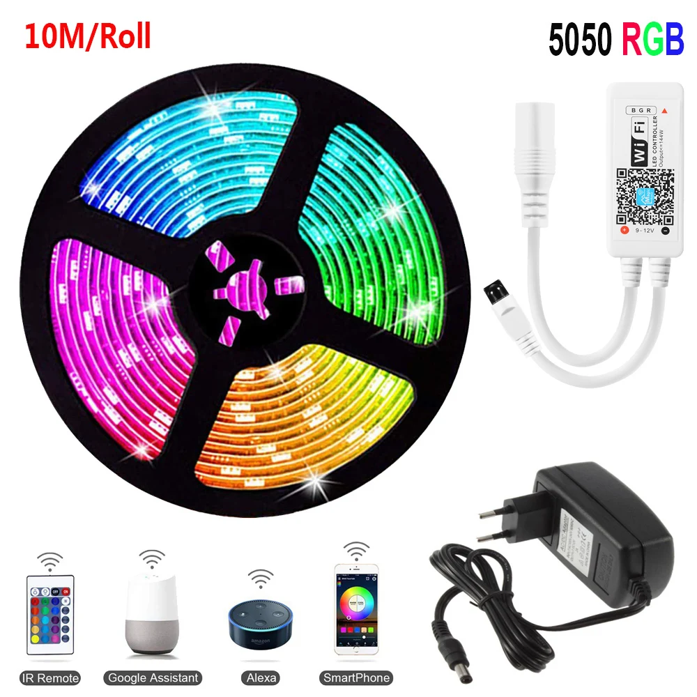 12V 5050 RGB WI FI светодиодные ленты на Рождество и Новый год праздник вечерние