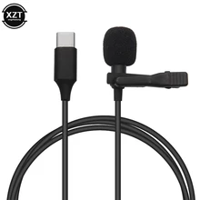 Mini microfone usb tipo c, microfone de áudio condensador para huawei xiaomi samsung android phone usb c microfone