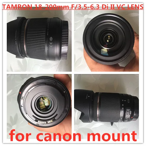 Оригинальный объектив 18-200 мм F/3 5-6 3 Di II VC для TAMRON (для canon mount) slr камера запасная