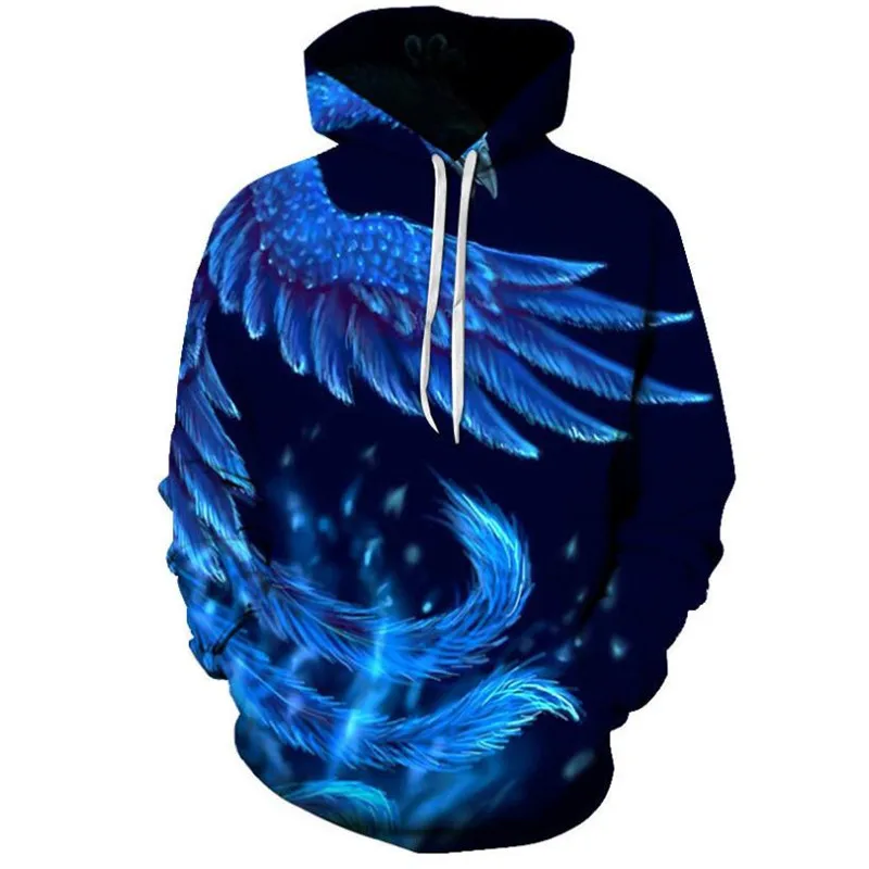 

2020new hot style men's wommen wear phoenix 3D printing Phenix Hoodies boys girls thin style Kawaii Anime Harajuku kids Clothes