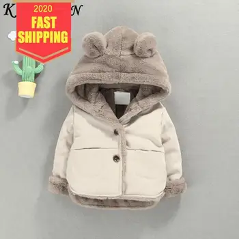

Keelorn Children Jacket 2020 New Winter Boys Coats Thicken Cotton Baby Coat Cute Cartoon Hooded Warm Kids Suit Children Clothing