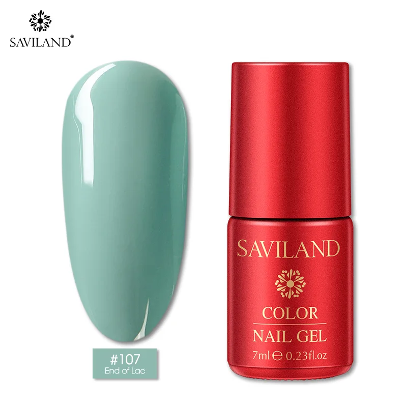 SAVILAND 126 Colors New Arrival Semi Permanent Top Coat UV LED Gel Varnish Soak Off Nail Art Gel Lacquer Gel Nail Polish - Цвет: PT107